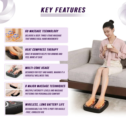 Heated Stress & Pain Relief Foot Massager