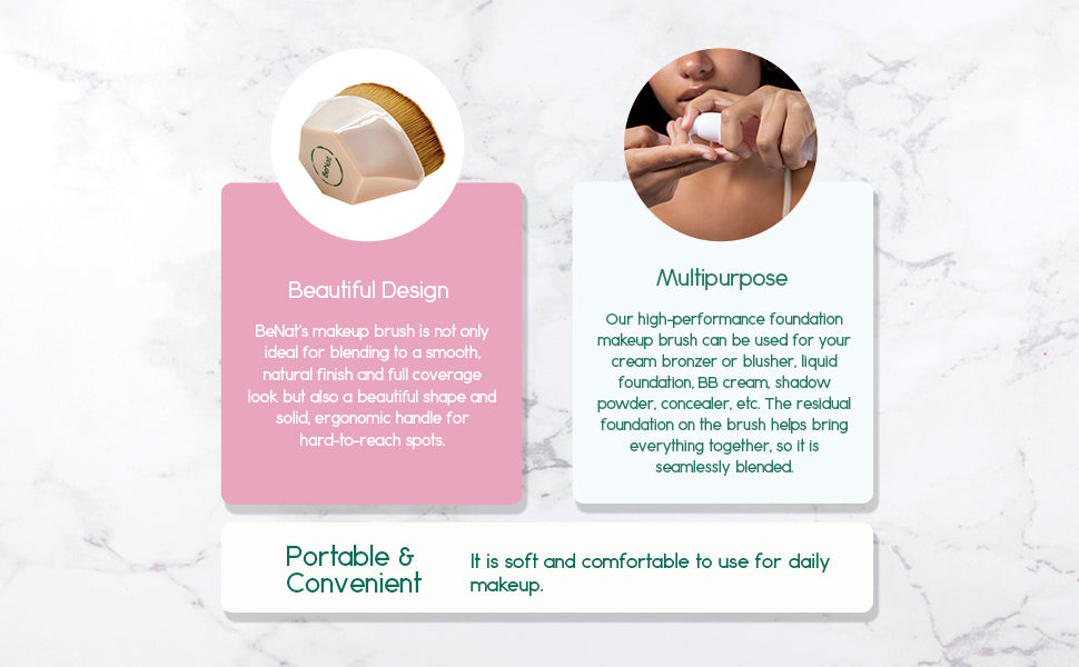 Synthetic Hair Foundation Makeup Brush