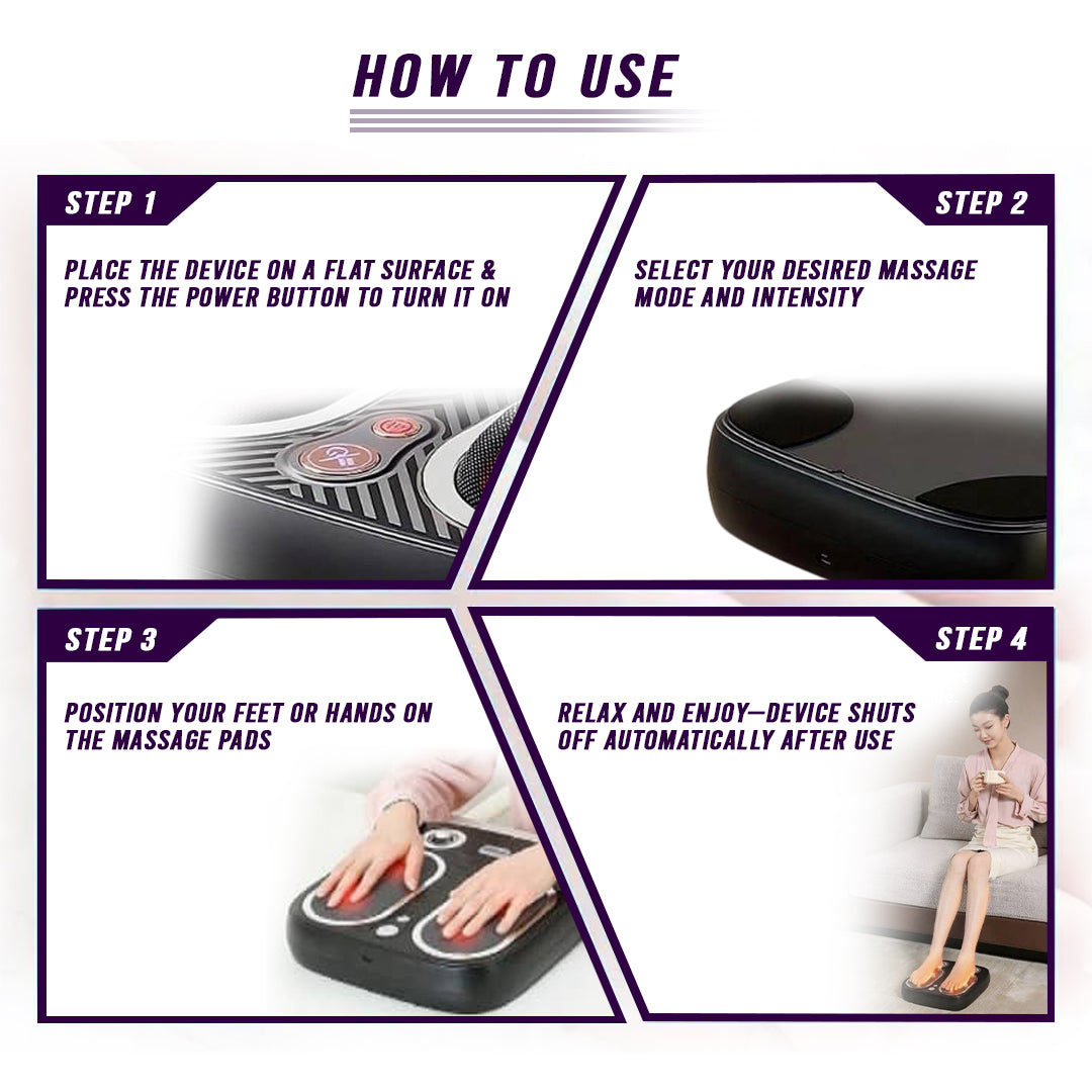 Heated Stress & Pain Relief Foot Massager